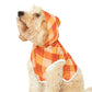 Pumpkin Plaid Dog Hoodie