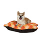 Pumpkin Plaid Dog Bed